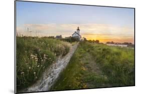 Europe, France, Brittany -Sunset At The Lighthouse Of Pontusval (Brignogan)-Aliaume Chapelle-Mounted Photographic Print