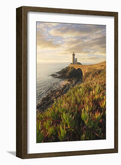 Europe, France, Brittany - The Lighthouse Of The Petit Minou During A November Sunrise (Plouzané)-Aliaume Chapelle-Framed Photographic Print