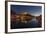 Europe, France, Corsica, Bonifacio, Harbour and Old Town in the Dusk-Gerhard Wild-Framed Photographic Print