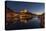 Europe, France, Corsica, Bonifacio, Harbour and Old Town in the Dusk-Gerhard Wild-Stretched Canvas