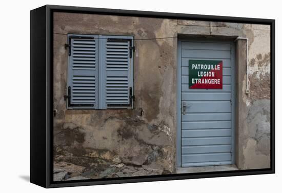 Europe, France, Corsica, Calvi, Entrance to the Foreign Legion-Gerhard Wild-Framed Stretched Canvas