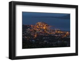 Europe, France, Corsica, Calvi, Town View, Evening Mood-Gerhard Wild-Framed Photographic Print