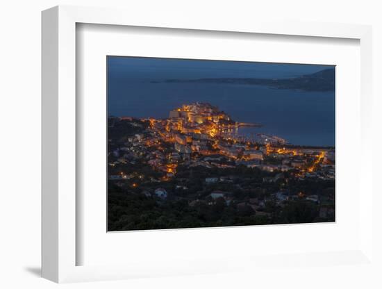 Europe, France, Corsica, Calvi, Town View, Evening Mood-Gerhard Wild-Framed Photographic Print