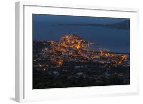 Europe, France, Corsica, Calvi, Town View, Evening Mood-Gerhard Wild-Framed Photographic Print