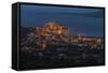 Europe, France, Corsica, Calvi, Town View, Evening Mood-Gerhard Wild-Framed Stretched Canvas