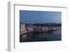 Europe, France, Corsica, Saint Florent, Harbour and Houses at Dusk-Gerhard Wild-Framed Photographic Print