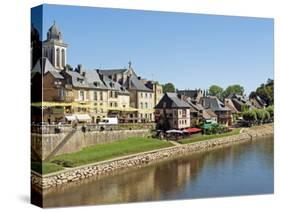 Europe, France, Dordogne, Montignac; the Market Town of Montignac on the Vézère-Nick Laing-Stretched Canvas