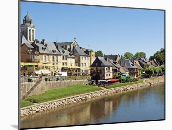 Europe, France, Dordogne, Montignac; the Market Town of Montignac on the Vézère-Nick Laing-Mounted Photographic Print