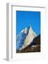 Europe, France, Haute Savoie, Rhone Alps, Chamonix Valley, Les Drus and Aiguille Verte-Christian Kober-Framed Photographic Print