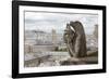 Europe, France, Paris. a Gargoyle on the Notre Dame Cathedral-Charles Sleicher-Framed Photographic Print