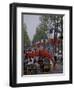 Europe, France, Paris. Champs Elysees, cafe (Medium Format)-David Barnes-Framed Photographic Print