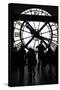 Europe, France, Paris. Clock and silhouettes at Musee D'Orsay.-Kymri Wilt-Stretched Canvas
