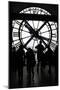 Europe, France, Paris. Clock and silhouettes at Musee D'Orsay.-Kymri Wilt-Mounted Photographic Print