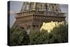 Europe, France, Paris, Eiffel Tower and apartment building-David Barnes-Stretched Canvas