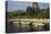 Europe, France, Paris, Eiffel Tower, Seine, barges-David Barnes-Stretched Canvas