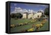 Europe, France, Paris, Luxembourg Garden; Palais du Luxembourg-David Barnes-Framed Stretched Canvas