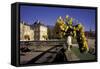 Europe, France, Paris, Luxembourg Garden-David Barnes-Framed Stretched Canvas