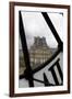 Europe, France, Paris. View of Louvre from Musee D'orsay Clock.-Kymri Wilt-Framed Photographic Print