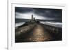 Europe, France, Plouzané - Stormy Day At The Lighthouse Of The Petit Minou-Aliaume Chapelle-Framed Photographic Print