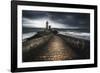 Europe, France, Plouzané - Stormy Day At The Lighthouse Of The Petit Minou-Aliaume Chapelle-Framed Photographic Print