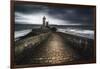 Europe, France, Plouzané - Stormy Day At The Lighthouse Of The Petit Minou-Aliaume Chapelle-Framed Premium Photographic Print