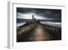 Europe, France, Plouzané - Stormy Day At The Lighthouse Of The Petit Minou-Aliaume Chapelle-Framed Photographic Print