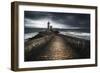Europe, France, Plouzané - Stormy Day At The Lighthouse Of The Petit Minou-Aliaume Chapelle-Framed Photographic Print