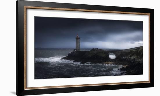 Europe, France, Plouzané - Stormy Day Ath The Lighthouse Of The Petit Minou-Aliaume Chapelle-Framed Photographic Print
