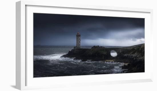 Europe, France, Plouzané - Stormy Day Ath The Lighthouse Of The Petit Minou-Aliaume Chapelle-Framed Photographic Print