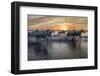 Europe, France, Provence, Camargue. Horses running through water at sunrise.-Jaynes Gallery-Framed Photographic Print