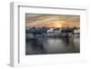 Europe, France, Provence, Camargue. Horses running through water at sunrise.-Jaynes Gallery-Framed Photographic Print