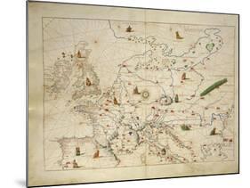 Europe, from Atlas of the World in Thirty-Three Maps, 1553-Benedetto Antelami-Mounted Giclee Print