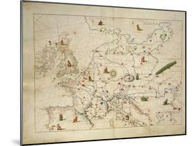 Europe, from Atlas of the World in Thirty-Three Maps, 1553-Benedetto Antelami-Mounted Giclee Print