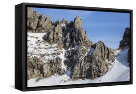 Europe, Germany, Bavaria, Alps, Mountains, Mittenwald, View from Karwendel-Mikolaj Gospodarek-Framed Stretched Canvas