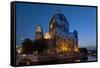 Europe, Germany, Berlin, Berlin Cathedral on the Spreekanal-Chris Seba-Framed Stretched Canvas