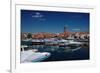 Europe, Germany, Binnenmuritz with Yacht Harbour-Rainer Waldkirch-Framed Photographic Print