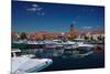 Europe, Germany, Binnenmuritz with Yacht Harbour-Rainer Waldkirch-Mounted Photographic Print