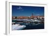 Europe, Germany, Binnenmuritz with Yacht Harbour-Rainer Waldkirch-Framed Photographic Print