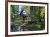 Europe, Germany, Brandenburg, Spreewald, LŸbben, Harbour 'Hafen 2', Harbour House-Chris Seba-Framed Photographic Print