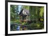 Europe, Germany, Brandenburg, Spreewald, LŸbben, Harbour 'Hafen 2', Harbour House-Chris Seba-Framed Photographic Print