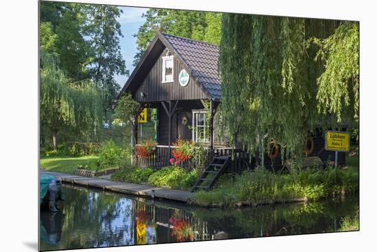 Europe, Germany, Brandenburg, Spreewald, LŸbben, Harbour 'Hafen 2', Harbour House-Chris Seba-Mounted Premium Photographic Print