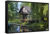 Europe, Germany, Brandenburg, Spreewald, LŸbben, Harbour 'Hafen 2', Harbour House-Chris Seba-Framed Stretched Canvas