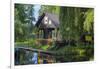 Europe, Germany, Brandenburg, Spreewald, LŸbben, Harbour 'Hafen 2', Harbour House-Chris Seba-Framed Photographic Print