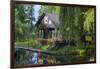 Europe, Germany, Brandenburg, Spreewald, LŸbben, Harbour 'Hafen 2', Harbour House-Chris Seba-Framed Photographic Print