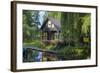 Europe, Germany, Brandenburg, Spreewald, LŸbben, Harbour 'Hafen 2', Harbour House-Chris Seba-Framed Photographic Print