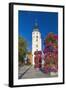 Europe, Germany, Brandenburg, Spreewald, L?bben, Market Church, Floral Decoration-Chris Seba-Framed Photographic Print