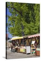 Europe, Germany, Brandenburg, Spreewald, LŸbbenau, Cucumber Stand, Harbour-Chris Seba-Stretched Canvas