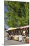 Europe, Germany, Brandenburg, Spreewald, LŸbbenau, Cucumber Stand, Harbour-Chris Seba-Mounted Photographic Print