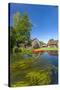 Europe, Germany, Brandenburg, Spreewald (Spree Forest), Canal, Leipe, Canoe-Chris Seba-Stretched Canvas