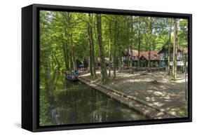 Europe, Germany, Brandenburg, Spreewald (Spree Forest), Forest Restaurant 'Wotschofska'-Chris Seba-Framed Stretched Canvas